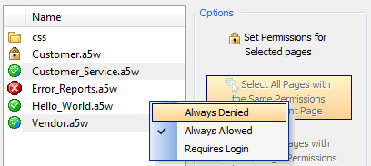 A Page Permission All Pages Denied